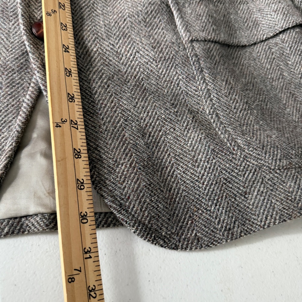 Pendleton Gray Herringbone Blazer - image 8